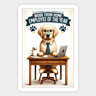 Work from Home Employee of the Year Sticker